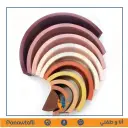 Silicone rainbow stacking toy