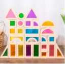 ACRYLIC TRANSPARENT BULIDING BLOCK 25 PC W425-167