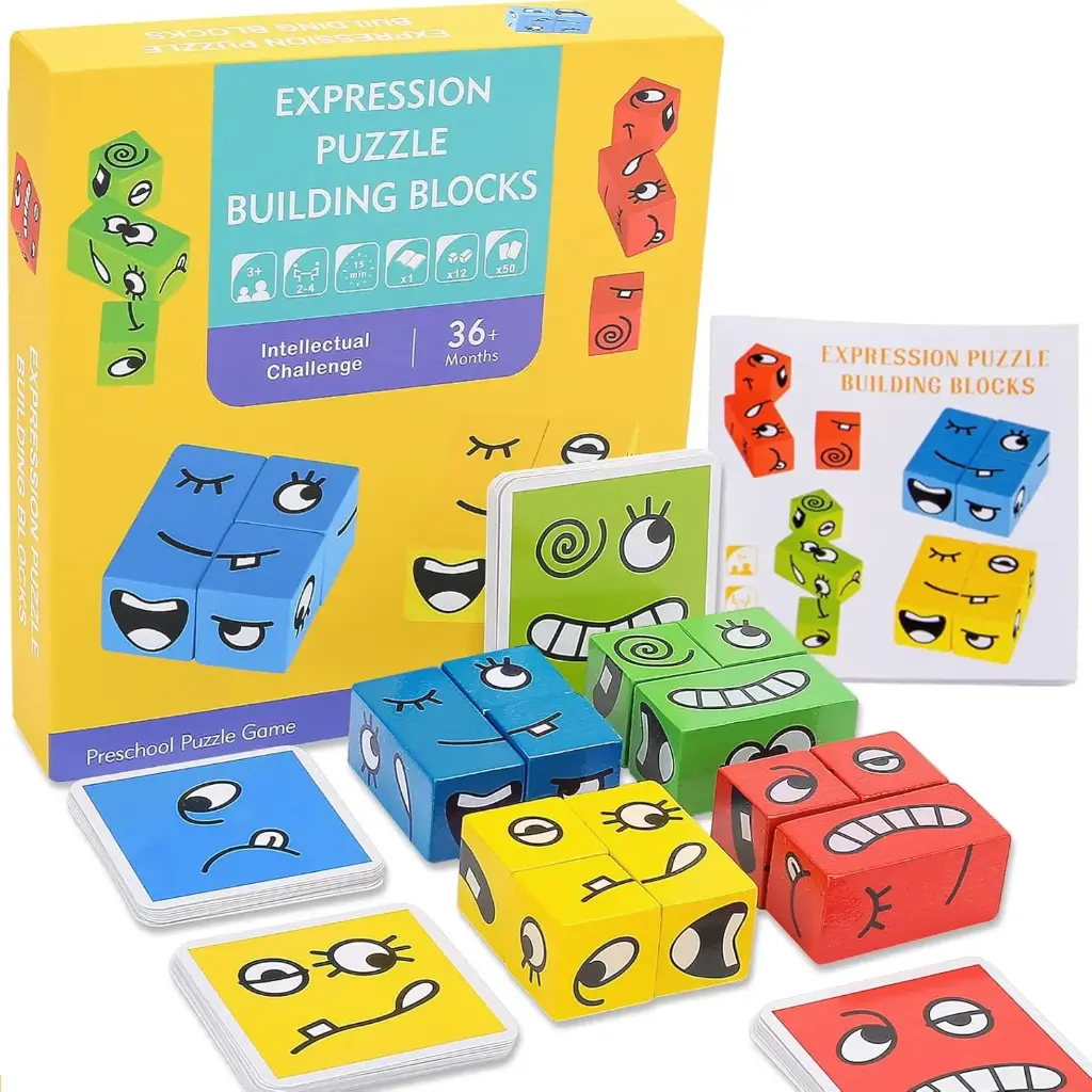 EXPRESSION PUZZLE BUILDING BLOCKS  W425-245