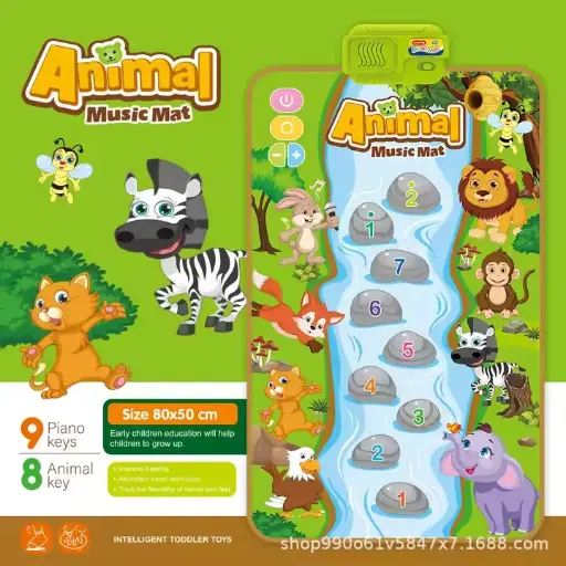 ANIMAL MUSICAL MAT 100X40