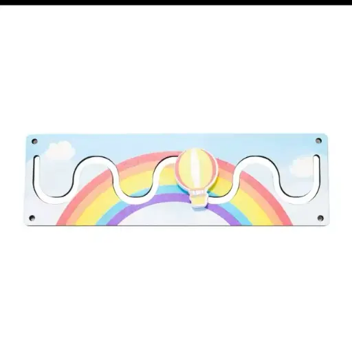 Sliding rainbow wooden toys