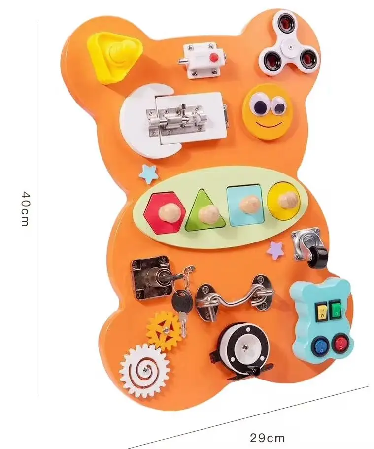 MONTESSORI EDUCATIONAL BEAR BUSY BOARD