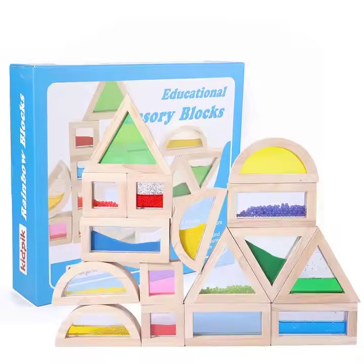 EDUCATIONAL SENSORY BLOCKS 16PCS