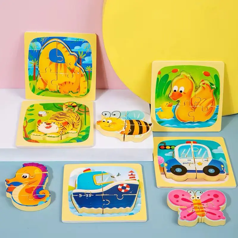 WOODEN PUZZLES ANIMALS 2023