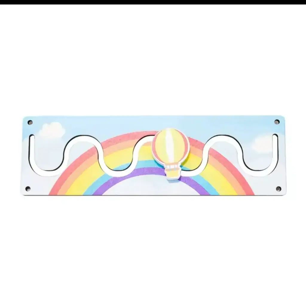 Sliding rainbow wooden toys