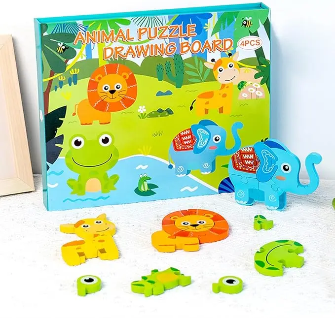 Animal puzzle drawing