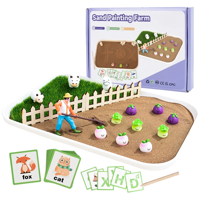 [W425-394] SAND PAINTING FARM W425-394