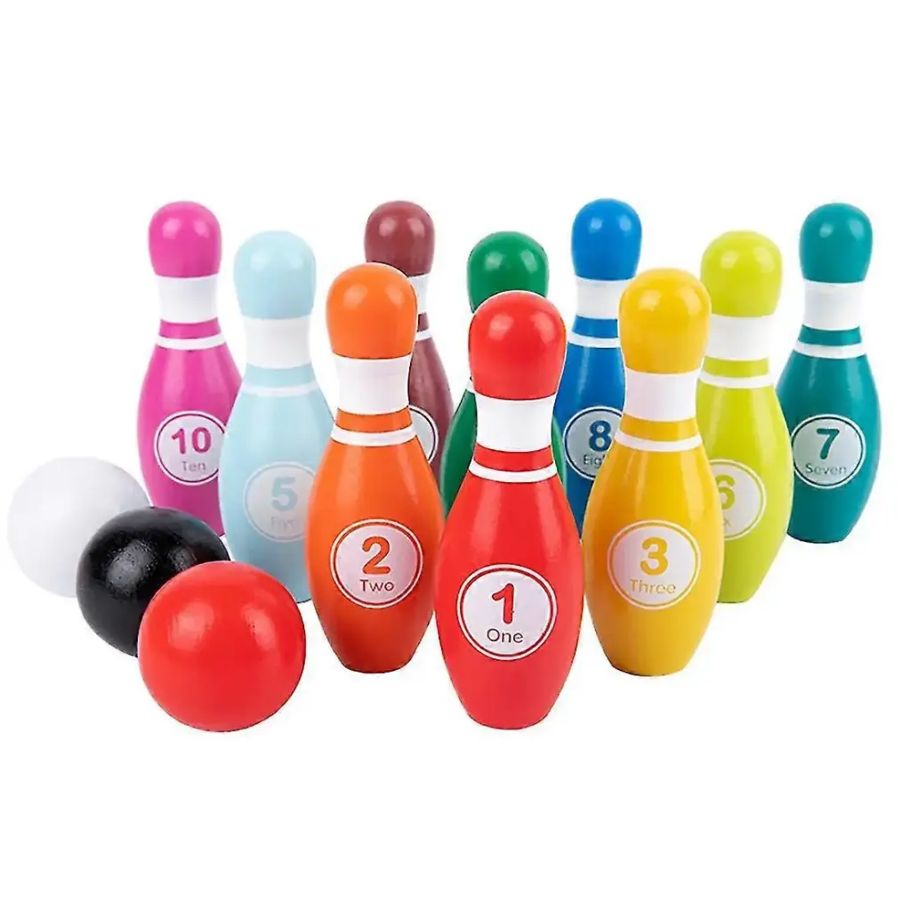 [6972614521537] WOODEN BOWLING X13PCS W425-343