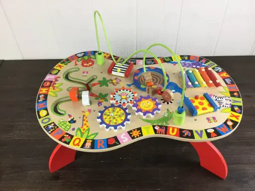 🧠🎵 Multifunctional Wooden Table Busy Board