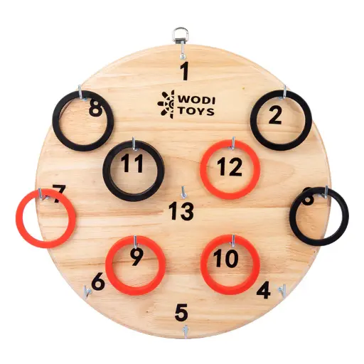 Wall ring toss game